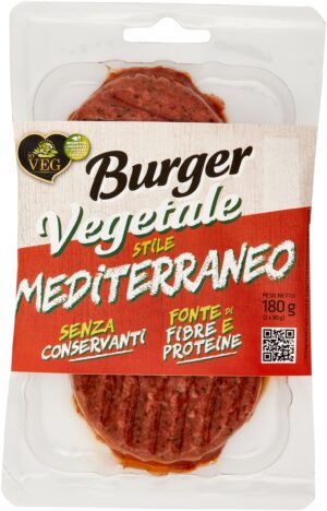 Burger vegetale stile mediterraneo
